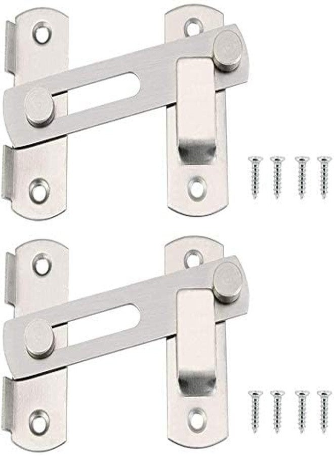 MATSON Door Lock Hardware, Stainless Steel Gate Latches Bar Flip Latch Safety Door Bolt Lock, Sliding Door Barn Latch Lock Suitable for Garden, Bathroom, Outdoor, Garage, Window, Coop. (2) - Image 1